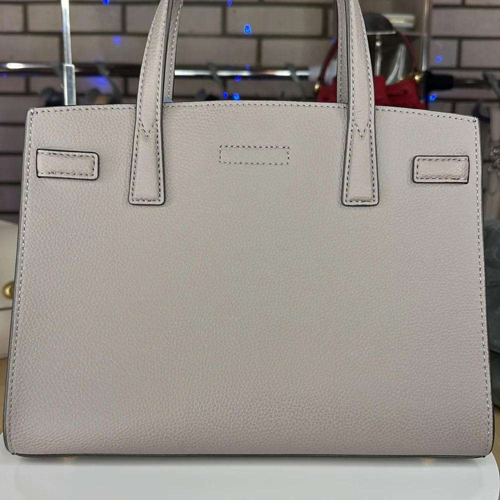 💥TORY BURCH - SMALL WALKER SATCHEL - GREY HERON - AG528 - Picture 8 of 17